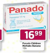 Panado Children Meltabs Banana-12's