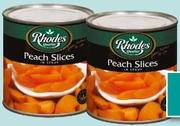Rhodes Peach Slices/Halves In Syrup-825g