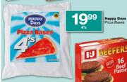 Happy Days Pizza Bases-4's