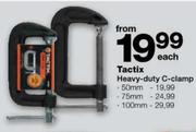Tactix Heavy Duty C-Clamp-50mm