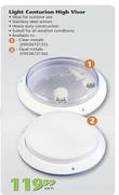Light Centurion High Visor Clear Metalic-Each