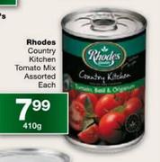 Rhodes Country Kitchen Tomato Mix Assorted Each-410g