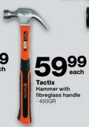 Tactix Hammer With Fibreglass Handle (450Gr) - Each