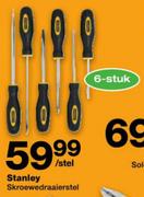 Stanley Skroewedraaierstel-6 Stuk
