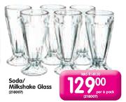 Soda/Milkshake Glass-Per 6 Pack