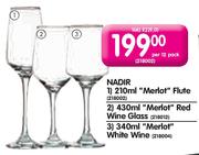 Nadir 340ml Merlot White Wine Glass-Per 12 Pack