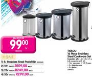 Home Stainless Steel Pedal Bin-12l
