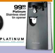 Platinum Stainless Steel Tin Opener-Each