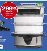 Platinum 3 Tier Food Steamer-3.5Ltr