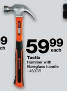 Tactix Hammer With Fibreglass Handle (450GR) Each