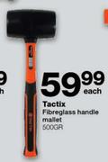 Tactix Fibreglass Handle Mallet (500GR) Each