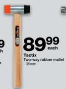 Tactix Two-Way Rubber Mallet-35mm