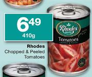 Rhodes Chopped & Peeled Tomatoes 