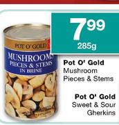 Pot O' Gold Mushroom Pieces & Stems-285g