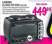 Logik Table Top Oven-25l