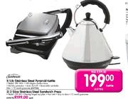 Sunbeam 2 Slice Stainless Sandwich Press-Each