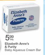 Elizabeth Anne's & Purity Baby Aqueous Cream Bar-100Gm