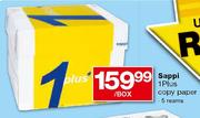 Sappi 1Plus Copy Paper-5 Reams Per Box