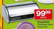 Essentials Stainless Steel Bread Bin