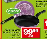 Cook & Love Non-Stick Frying Pan Set-2 Piece Per Set
