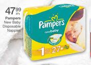 Pampers New Baby Disposable Nappies-27's