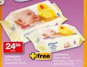 Johnson's Baby Wipes-80's