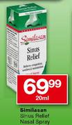 Similasan Sinus Relief Nasal Spray-20ml
