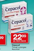 Cepacol Throat Lozenges-24 Per Pack