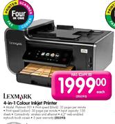 Lexmark 4-in-1 Colour Inkjet Printer (Platinum 901)