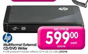 HP Multiformat External CD/DVD Writer