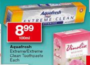 Aquafresh Extreme/Extreme Clean Toothpaste-100ml Each