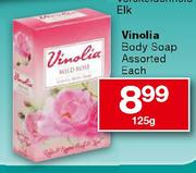 Vinolia Body Soap Assorted-125g Each