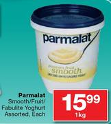 Parmalat Smooth /Fruit/Fabulite Yoghurt Assorted-1kg Each