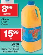 Clover Tropika Dairy Fruit Blend Assorted-2l Each