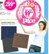 Econorib Carpet Tiles-1 Pack Covers 2 Sqm