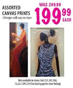 Assorted Canvas Prints-Each