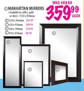Manhattan Mirrors-610x910mm Each
