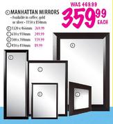 Manhattan Mirrors-1150x850mm Each