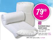 Simple Choice Platinum Single Duvet Inner-130x200cm Each