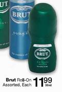 Brut Roll-On Assorted-50ml Each