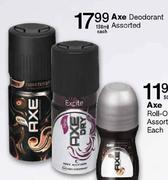 Axe Deodorant Assorted-150ml Each