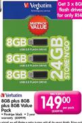Verbatim 8GB Plus 8GB Plus 8GB Value Pack