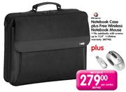 Targus Notebook Case Plus Free Wireless Notebook Mouse