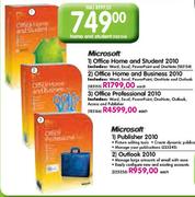 Microsoft Office Home and Business 2010 Each