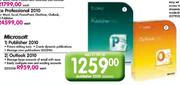 Microsoft Publisher 2010 Each