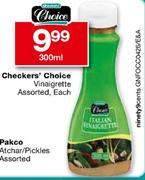 Checkers' Choice Vinaigrette Assorted-300ml Each