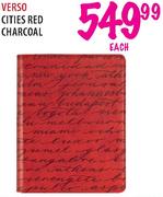 verso Cities Red Charcoal-Each