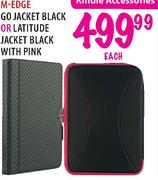 M Edge Go Jacket Black or Latitude Lacket black With pink-Each