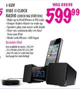i-Luv Vibe II Clock Radio(Docking Station)