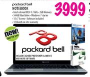 Packard Bell Notebook + Includes Adobe Photoshop Elements and Nero Software